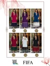 Fifa By Blue Hills Rayon Foil Printed Kurti With Skirt 
